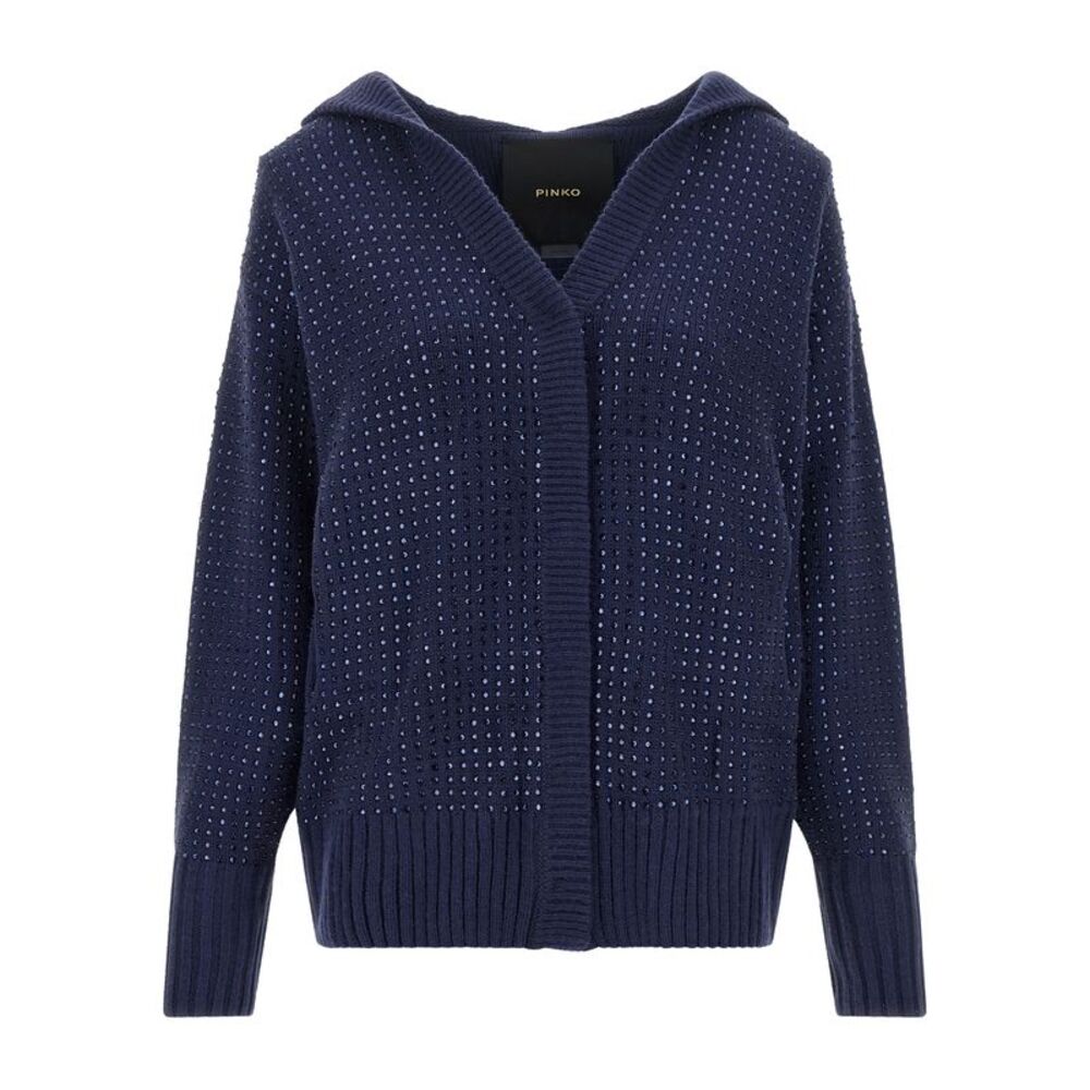 PINKO Blue Wool Women's Cardigan